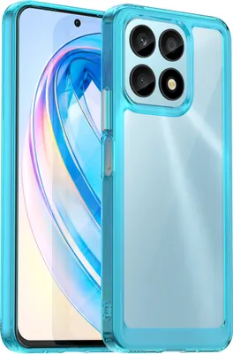 Produktbild von Honor X8A Hülle, Klar Rückseite Stoßfeste TPU Silikon Bumper Schutzhülle für Honor X8A Hellblau