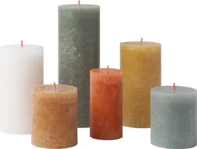 Produktbild von Bolsius 6er Set Kerzen, mehrfarbig