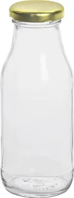 Image de Bouteille de jus 250ml avec couvercle TO 43mm or