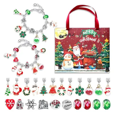 Productafbeelding van Adventskalender Sieraadset - 22 Kralen - Kerstcadeau voor Vrouwen en Meisjes