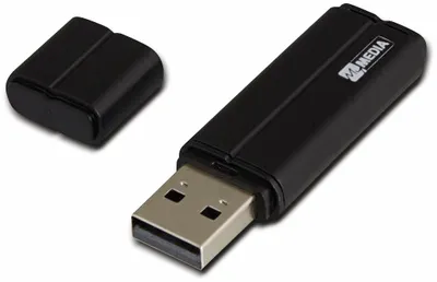 Produktbild von MyMedia MyUSB Drive, 64 GB, USB Typ-A, 2.0, Kappe, Schwarz