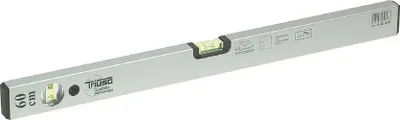Produktbild von TRIUSO Alu - Wasserwaage silber eloxiert Messgenauigkeit 0,057° = 1,0 mm/m 800 mm