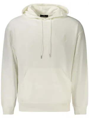Produktbild von Herren Weißes Kapuzensweatshirt ohne Reißverschluss mit Stickerei