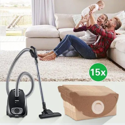 Zdjęcie produktu dla Papierowe worki do odkurzacza, 15 sztuk, do filtrów WD2