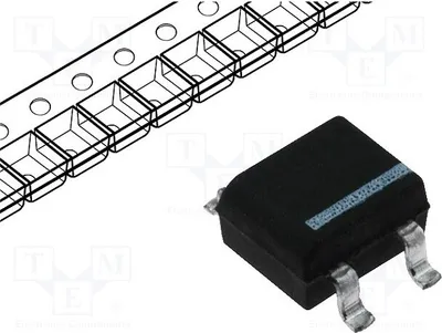 Obrázek produktu pro 10x Jednofázový usměrňovač Urmax: 200V, If: 0,5A, Ifsm: 35A, typ MB2S, jednofázový