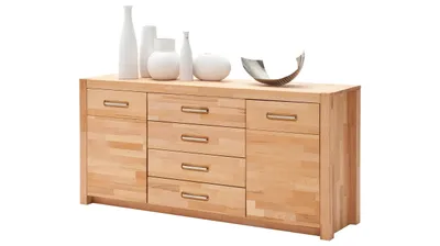Produktbild von Sideboard Anrichte 163 cm Kernbuche massiv - FENJA - Die Möbelfundgrube