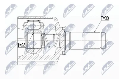 Produktbild von NTY Gelenksatz Antriebswelle Getriebeseitig für RENAULT MEGANE III Grandtour (KZ0/1) NPW-RE-092