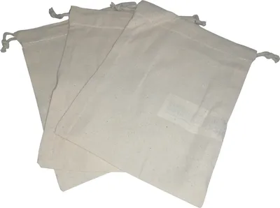 Produktbild von 100 Baumwollbeutel mit Kordelzug 25 x 30 cm Natur