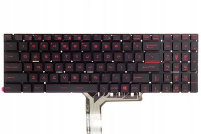 Image de Clavier d'ordinateur portable Tradebit pour MSI GL62, GL63, GL72, GL73 et GV62, clavier QWERTY américain rétroéclairé