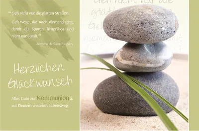 Produktbild von AV - Kommunion - querformat - Glückwunschkarte im Format 11,5 x 17 cm