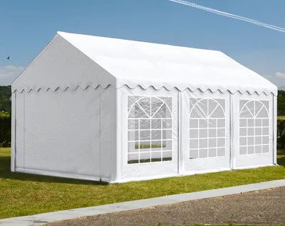 Produktbild von Partyzelt 3x6m - PVC PREMIUM Feuerfest - Weiß