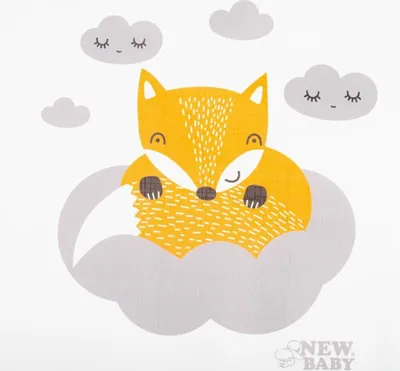 Produktbild von es Baby wechseln Anhang Fuchs Weiß 50x80 cm