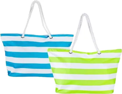 Produktbild von Bismark Strandtasche Blau Blau Weiß Oxford 59 x 19 x 40 cm