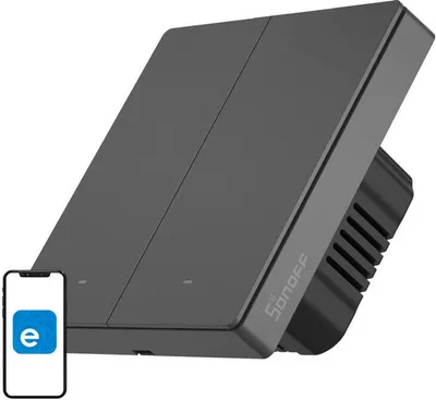 Image de Sonoff M5-2C-86 interrupteur électrique Smart switch Noir
