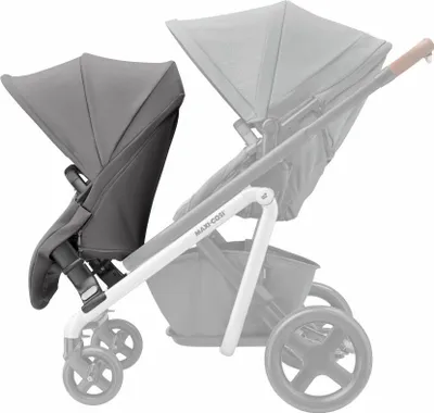 Produktbild von Maxi-Cosi Lila Duo Kit, Extra Sitzeinheit für Maxi-Cosi Lila Kinderwagen, für Geschwister- oder Zwillingskind, 0-3,5 Jahre (max. 15 kg), Nomad Grey