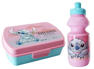 Produktbild von Disney Stitch Lunch Set – 2-teiliges Kinderset mit Brotdose & Flasche