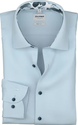 Produktbild von OLYMP Level 5 body fit overhemd, twill, lichtblauw