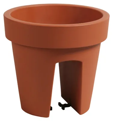 Produktbild von Balkon-Pflanztopf - Terrakotta - 5 Liter - D25 x 23 cm