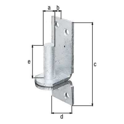Imagen del producto de Gancho para placa 3301/K3/DI, de 13 mm