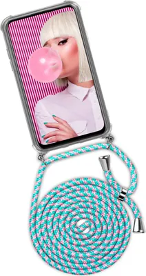 Produktbild von TWIST-Case + TWIST-Cord für Huawei P40 Lite, Farbe:Bubblegum (Silber)