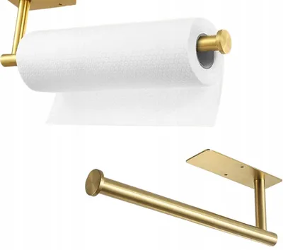 Produktbild von Küchenhalter - Papierhandtücher - Organisation - Rostfreier Stahl - Flexibilität - Loftartiges Design - Einfache Anwendung