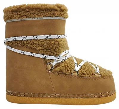 Imagen del producto de Zapatos de invierno para mujer de la marca British Knights, forrados, color marrón, estilo casual