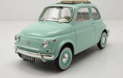 Produktbild von Norev 187777 Fiat 500 L 1968 hellblau mit Geburtsverpackung 1:18