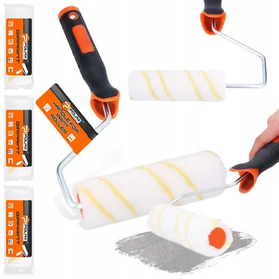 Produktbild von Polax Girpaint Malerwalzen Set 15 cm für Wände & Möbel