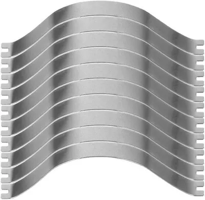 Productafbeelding van Zilverkleurige aluminium fotolijstklemmen, 50 stuks, voor doe-het-zelf projecten, onzichtbare bevestiging, eenvoudige installatie
