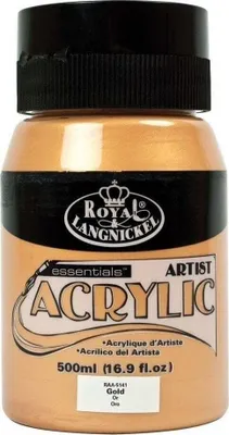Produktbild von Royal & Langnickel Jar Acrylfarbe Gold 500 ml 1 stk