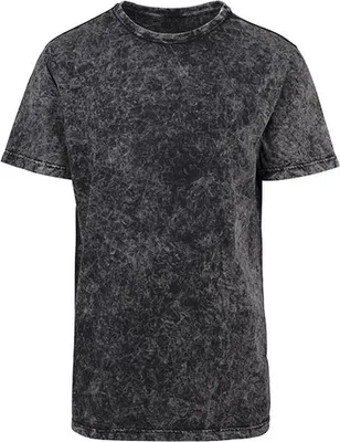 Immagine prodotto di Build Your Brand BY070 | T-shirt da uomo lavata con acido - Colore: grigio scuro bianco - Taglia: S