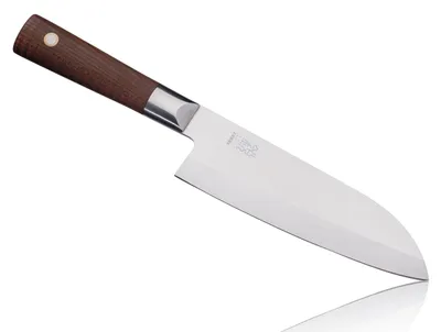 Deba-Kochmesser, 19 cm Klinge, japanisch geschliffen, Holzgriff