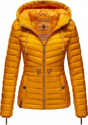 Produktbild von Marikoo Damen Jacke Steppjacke Übergangsjacke Aniyaa Gelb Gr. 36 - S