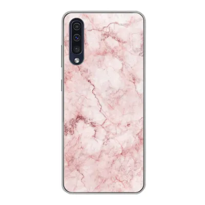 Produktbild von MuchoWow® Handyhülle Schutzhülle Hülle für Samsung Galaxy A30s Marmor - Rosa - Luxus Silikon Softcase Handy Hülle - Karteninhaber