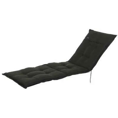 Produktbild von Madison Liegekissen 60x200 cm Rib schwarz - Komfortables, verstellbares Kissen für Gartenliege, 50% Baumwolle, 50% Polyester