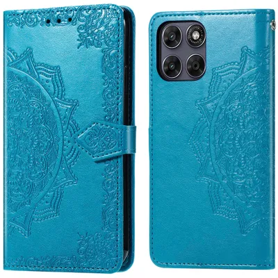 Image de Étui Mandala pour Motorola Moto G77 - Turquoise