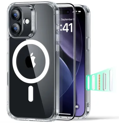 Obrázok produktu pre ESR - Classic Hybrid HaloLock puzdro s ochranným sklom pre iPhone 17 - priehľadné