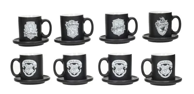 Immagine prodotto di Set di 4 tazze da caffè espresso deluxe di Harry Potter con piattino