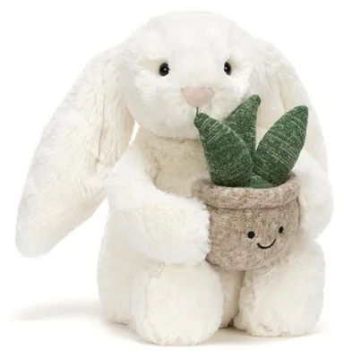 Produktbild von Jellycat Kuscheltier Hase Bashful Bunny with Plant (31cm)