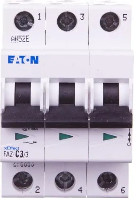 Produktbild von Leitungsschutzschalter 3P C 3A 15kA AC FAZ C3/3 278863