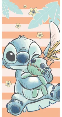 Immagine prodotto di Stitch Telo mare 70 x 140 cm Arancione