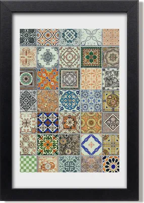 Produktbild von Bild 20x30 MDF-Rahmen, Wandkunst Keramikfliesen