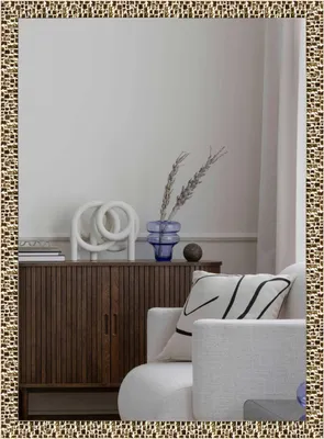 Zdjęcie produktu dla nielsen HOME Florentina lustro ścienne, złote, tworzywo sztuczne, ok. 50x70 cm