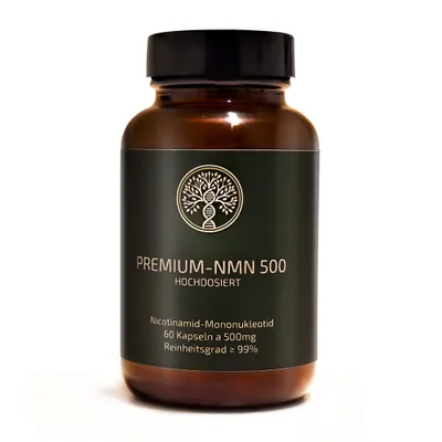 Produktbild von Premium NMN hochdosiert - 60 Kapseln je 500mg