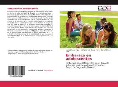 Produktbild von Embarazo en adolescentes