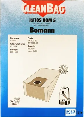 Produktbild von CleanBag Staubsaugerbeutel 105BOM5 für Bomann
