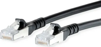Zdjęcie produktu dla Kabel krosowy METZ CONNECT Cat.6A AWG 26, LSOH, czarny, 50 m