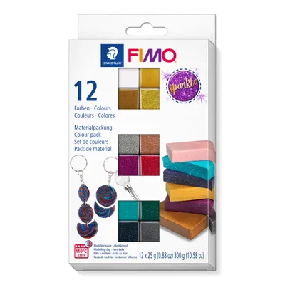 Produktbild von FIMO Modelliermasse-Set "sparkle" 12er Set