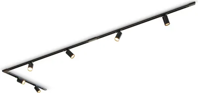 Obrázek produktu pro Calex Tracklight 3M, podhledový systém, včetně 6 reflektorů GU10, černá barva