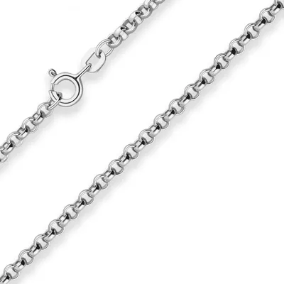 Produktbild von 3mm Erbskette Silberkette Collier Halskette aus 925 Silber 80cm